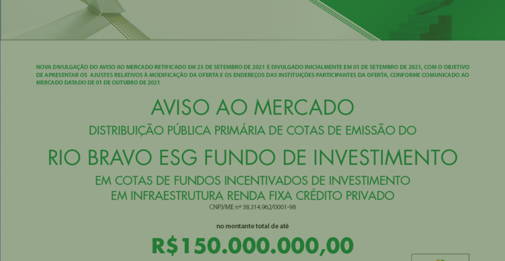 Rio Bravo ESG Fundo de Investimento (FIC-FI-Infra)
