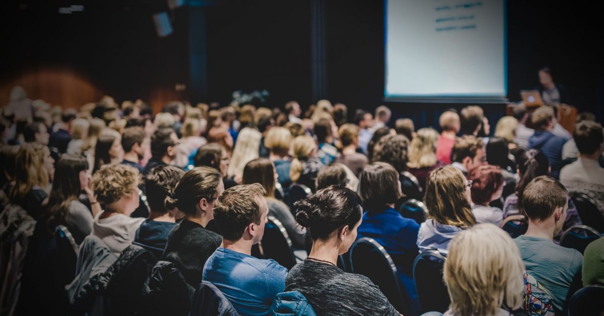 Executivos presentes em palestra