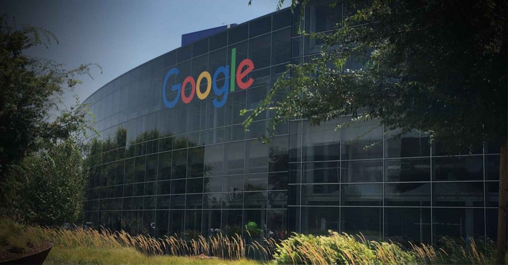 Googleplex, onde fica localizada a empresa Alphabet (Google) em Mountain View, Califórnia, EUA