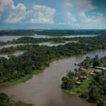 Vista aérea da Floresta Amazônica