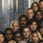 Imagem criada com auxílio de inteligência artificial (IA) é uma releitura da obra "Operários" (1933), de Tarsila do Amaral