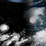 Três furacões avançam simultaneamente pelo Oceano Pacífico naprimeira semana de setembro